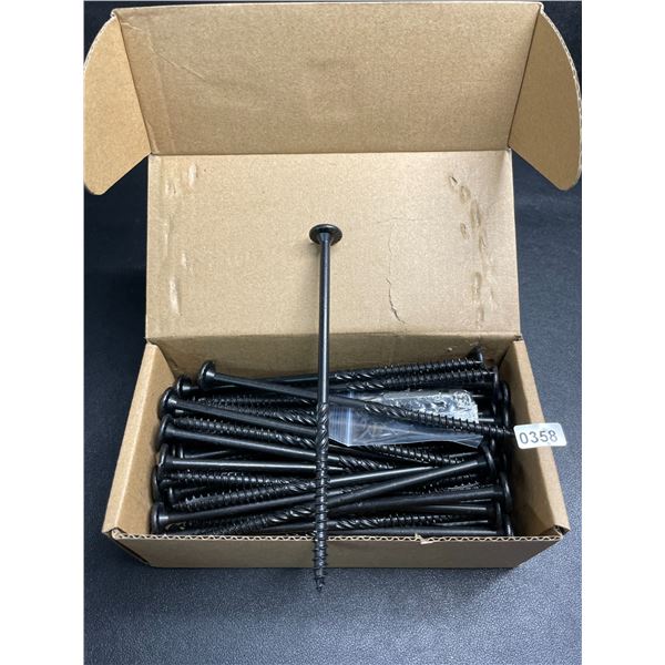 50PC Box of 6" #14 Heavy-Duty Outdoor Deck Screws - Star Drive with Included Star Bit - New!