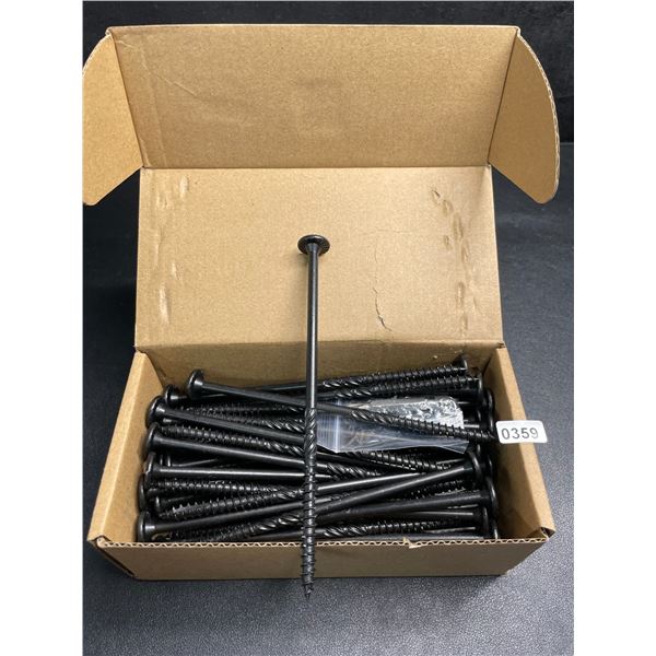 50PC Box of 6" #14 Heavy-Duty Outdoor Deck Screws - Star Drive with Included Star Bit - New!