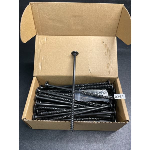 50PC Box of 6" #14 Heavy-Duty Outdoor Deck Screws - Star Drive with Included Star Bit - New!