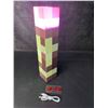 Image 2 : Minecraft Multi-Color Light-Up Wall Torch Lamp - USB-Rechargeable; Multi-Color Effects - New