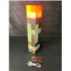Image 6 : Minecraft Multi-Color Light-Up Wall Torch Lamp - USB-Rechargeable; Multi-Color Effects - New