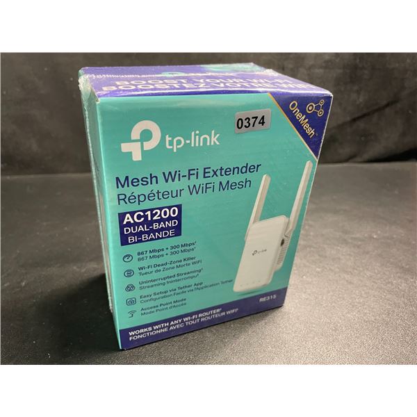 TP-Link AC1200 Mesh Wi-Fi Extender/WiFi Booster - Works with Any WiFi Router - New Sealed!