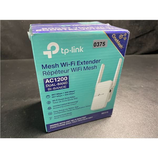 TP-Link AC1200 Mesh Wi-Fi Extender/WiFi Booster - Works with Any WiFi Router - New Sealed!