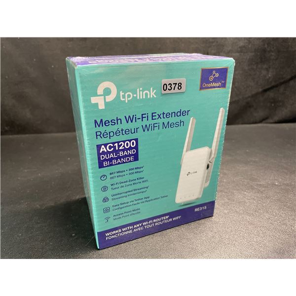 TP-Link AC1200 Mesh Wi-Fi Extender/WiFi Booster - Works with Any WiFi Router - New Sealed!