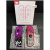 Image 1 : 1 Set of L+R Joycon Controllers for Nintendo Switch (Halloween Purple/Pink Aftermarket Design) New