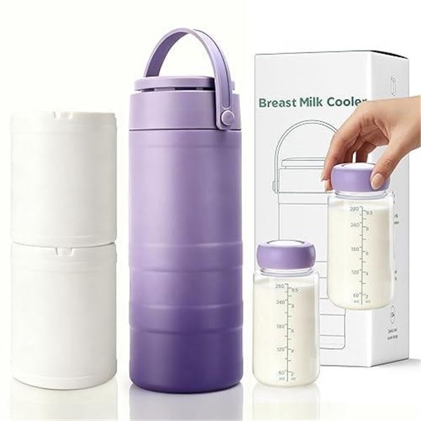Portable Milk Chiller/Breast Milk Cooler Bottle for Travel (19oz Capacity) 24Hr Cooling - New