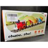 Image 7 : Electric Toy Train Set with Sound & Lights; Magnetic Connection Tracks & Road Signs Play Set - New