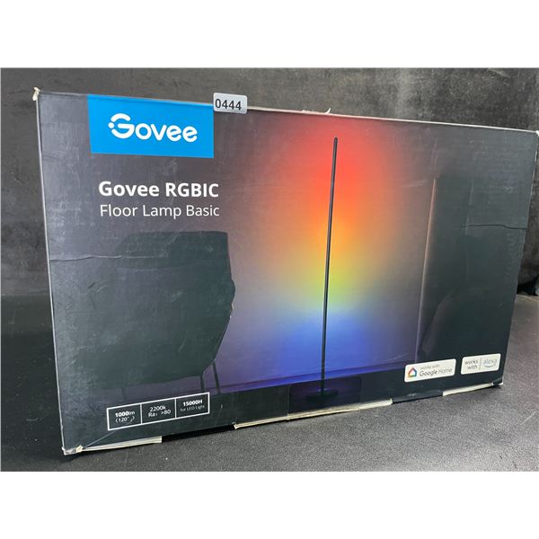 Govee RGBIC Smart LED Floor Lamp - Smart Voice Control, Multiple Colors, Music Mode - Like New