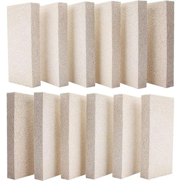 12PC Box of Insulating Fire Bricks for Ovens, Kilns, Fireplaces, Forges, etc. (9" x 4.5" Brick Size)