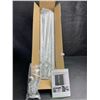 Image 8 : 2-Pack Box of White Metal Curtain Rods with Brackets/Screws (Adjustable 28"-66" Length) New!