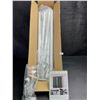 Image 8 : 2-Pack Box of White Metal Curtain Rods with Brackets/Screws (Adjustable 28"-66" Length) New!
