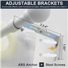 Image 4 : 2-Pack Box of White Metal Curtain Rods with Brackets/Screws (Adjustable 28"-66" Length) New!