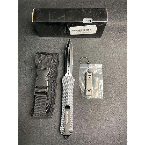 Cold Steel Tactical OTF Pop-Out Knife with Carbon Handle - New in Box