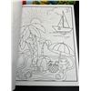 Image 9 : 3 Large Print Adult Coloring Books - Various Detailed Designs - Brand New!