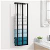 Image 1 : 31" Wall-Mounted Towel Storage Rack - Sturdy Metal Shelf for Rolled Towels w/ 3 Vertical Bars - New