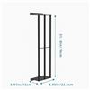 Image 2 : 31" Wall-Mounted Towel Storage Rack - Sturdy Metal Shelf for Rolled Towels w/ 3 Vertical Bars - New