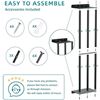Image 6 : 31" Wall-Mounted Towel Storage Rack - Sturdy Metal Shelf for Rolled Towels w/ 3 Vertical Bars - New