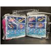 Image 8 : 2-Pack of Inflatable Pool Float Lounge Chairs/Water Pool Float Hammocks - Blue/Pink - New