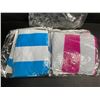 Image 9 : 2-Pack of Inflatable Pool Float Lounge Chairs/Water Pool Float Hammocks - Blue/Pink - New