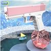 Image 11 : Electric Automatic Water Gun - Rechargeable, Continuous Firing, Long Range Pistol (Pink) New!