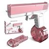 Image 1 : Electric Automatic Water Gun - Rechargeable, Continuous Firing, Long Range Pistol (Pink) New!