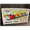 Image 7 : Electric Toy Train Set with Sound & Lights; Magnetic Connection Tracks & Road Signs Play Set - New