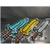 Image 4 : 12-Pack Inflatable Minecraft Swords/Pixel Swords - Long 25" Size - Blue/Grey/Yellow - New