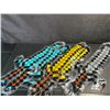 Image 4 : 12-Pack Inflatable Minecraft Swords/Pixel Swords - Long 25" Size - Blue/Grey/Yellow - New
