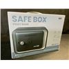 Image 4 : Safe Box/Keepsake Locking Box with Key/Passcode (Black) Money Safe/Piggy Bank Box - New