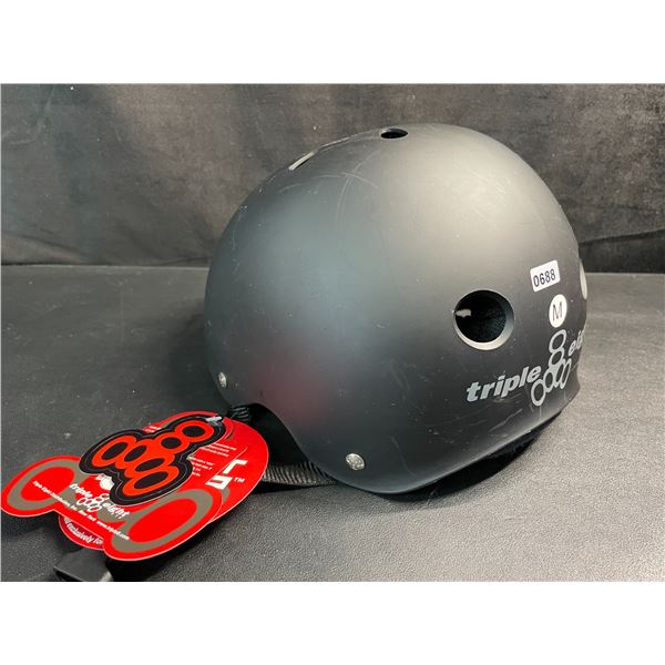 Triple Eight Certified Sweatsaver Bike/Sports Helmet - Size M- Black - New with Tags!