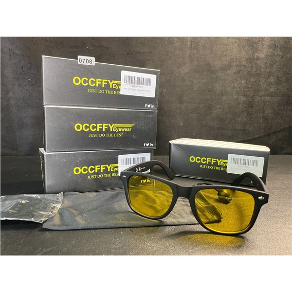 4 Boxes Occffy Eyewear Polarized Sunglasses - Black Frame, Polarized Lens - New