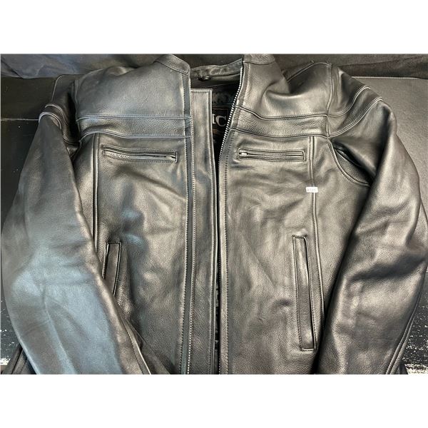 Canadian Motorcycle Club (CMC) Leather Jacket - Size 44 Mens - Used/Good Shape
