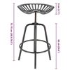 Image 2 : Esschert Design Tractor Chair - Cast Iron/Steel Tractor Chair/Stool Chair - NEW SEALED!
