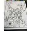 Image 2 : 3 Large Print Adult Coloring Books - Various Detailed Designs - Brand New!