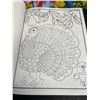 Image 3 : 3 Large Print Adult Coloring Books - Various Detailed Designs - Brand New!