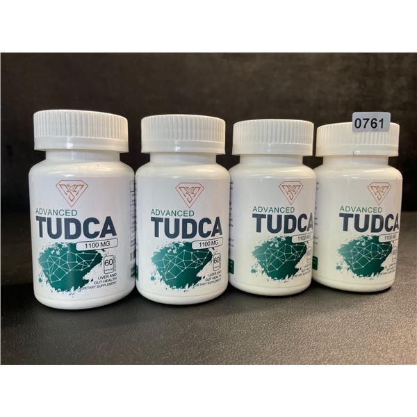 4 Bottles of Advanced Tudca (1100mg) Liver & Gut Health Supplement (60 Capsules) - New
