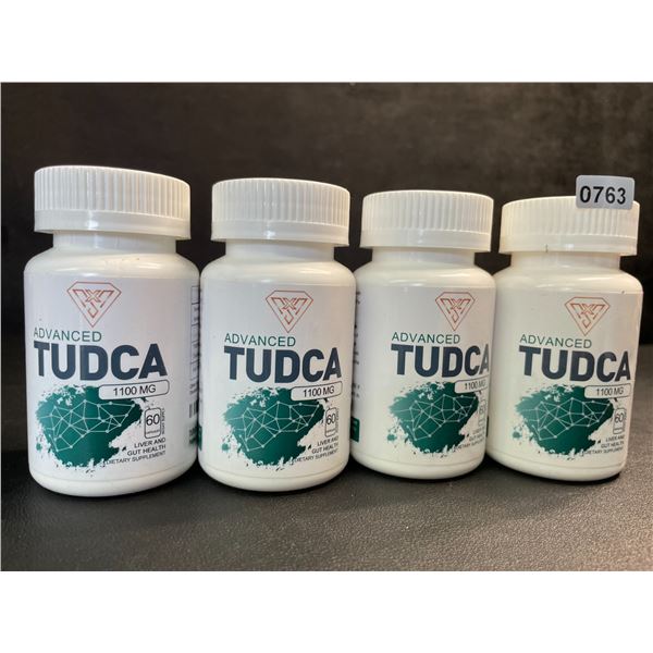 4 Bottles of Advanced Tudca (1100mg) Liver & Gut Health Supplement (60 Capsules) - New