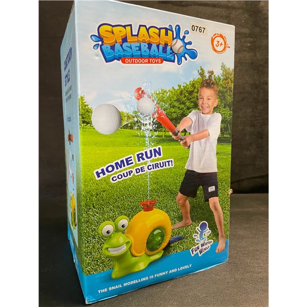 Splash Baseball Toy/Outdoor 4-in-1 Water Sprinkler Toy for Kids - New