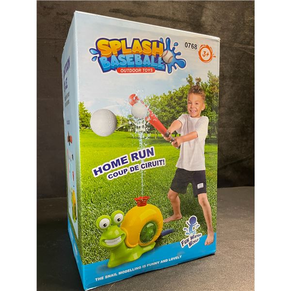 Splash Baseball Toy/Outdoor 4-in-1 Water Sprinkler Toy for Kids - New
