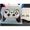 Image 2 : Wireless Pro Controller for Nintendo Switch - Ergonomic Design; USB-C Rechargeable (White) - New
