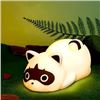 Image 1 : LED Cute Lazy Raccoon Bedside Lamp; Touch Control, Dimmable & Rechargeable - New