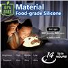 Image 3 : LED Cute Lazy Raccoon Bedside Lamp; Touch Control, Dimmable & Rechargeable - New