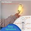 Image 6 : LED Cute Lazy Raccoon Bedside Lamp; Touch Control, Dimmable & Rechargeable - New