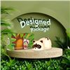 Image 7 : LED Cute Lazy Raccoon Bedside Lamp; Touch Control, Dimmable & Rechargeable - New