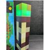 Image 3 : Minecraft Multi-Color Light-Up Wall Torch Lamp - USB-Rechargeable; Multi-Color Effects - New