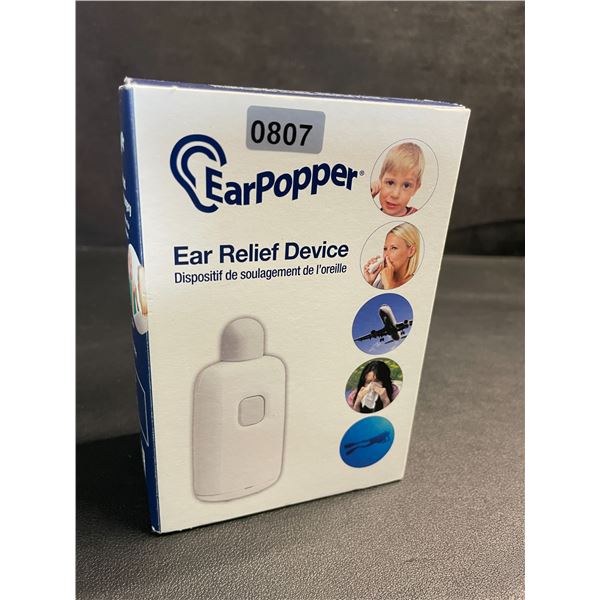 Ear Popper Ear Relief Device - Quick & Easy Ear Pressure/Pain Relief w/o Medication - Brand New!