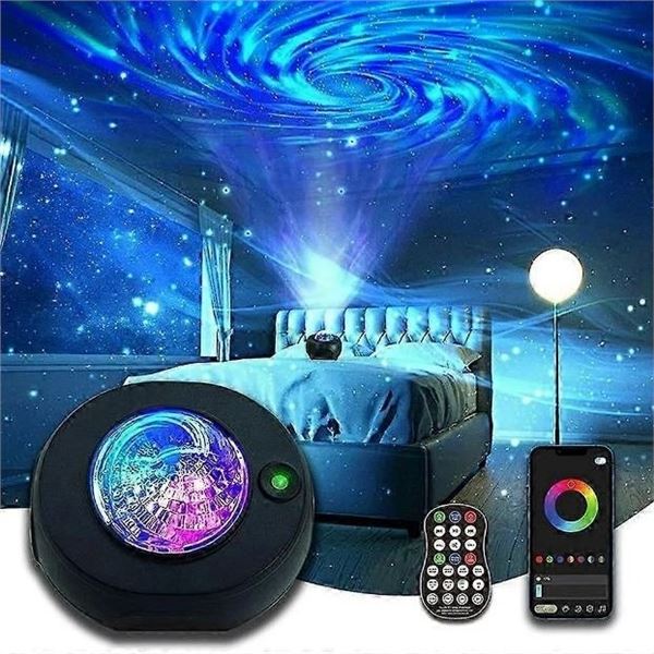 Galaxy Star Projector/Music Star Projector Night Light with App Control/Remote Control - New