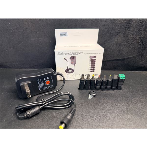 Universal Power Adapter/Laptop Charger Set - Various Size Adapters Included; 30W - Brand New