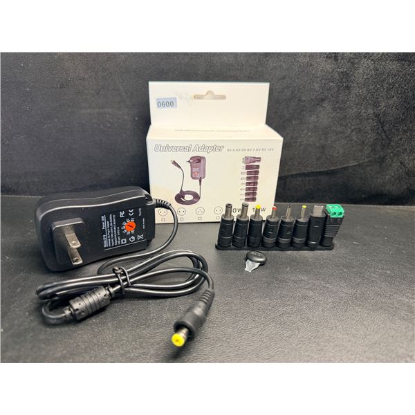Universal Power Adapter/Laptop Charger Set - Various Size Adapters Included; 30W - Brand New