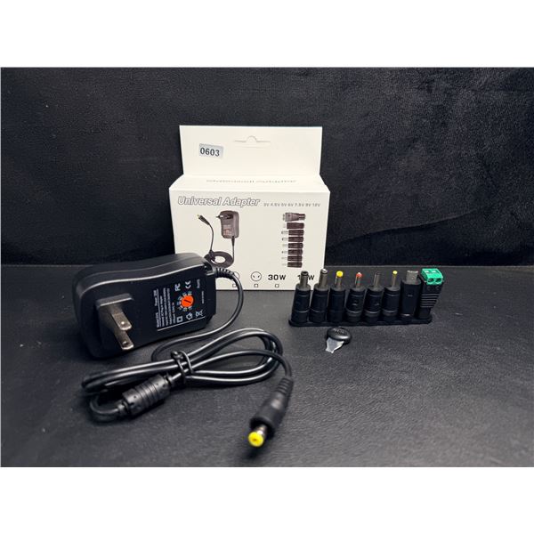 Universal Power Adapter/Laptop Charger Set - Various Size Adapters Included; 30W - Brand New